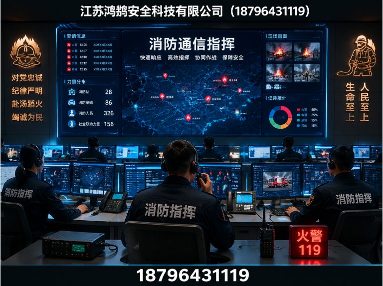 信阳消防通信指挥展示图